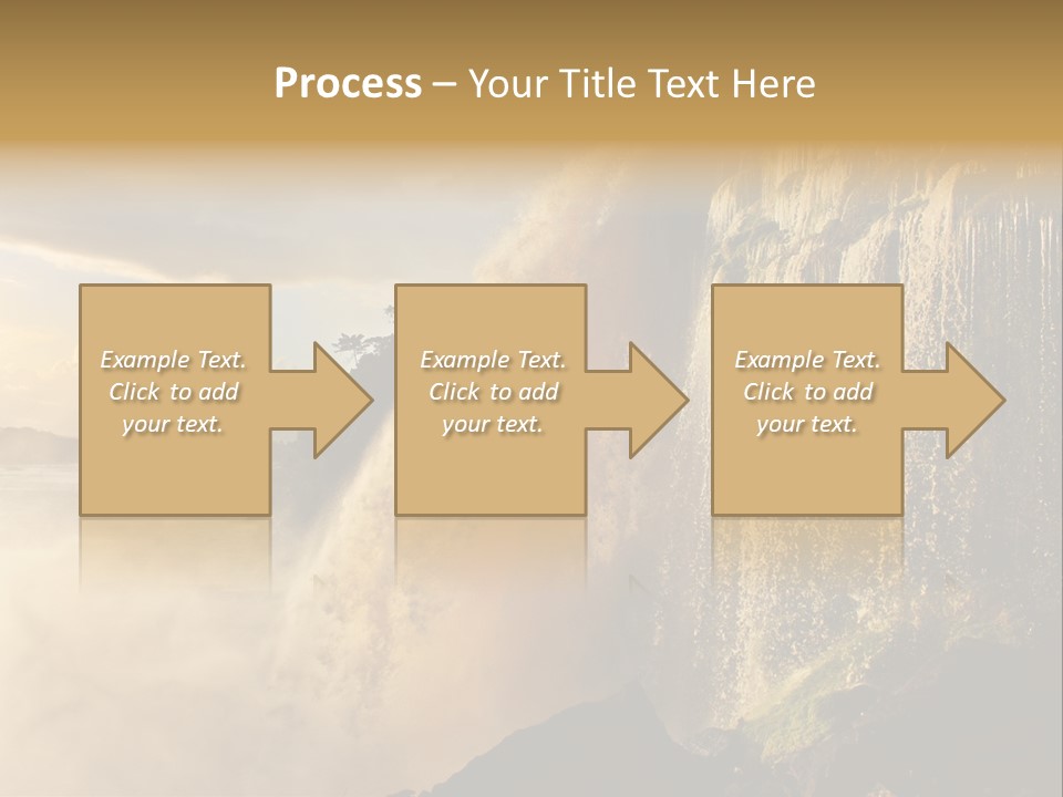 Park Flow Waterfall PowerPoint Template