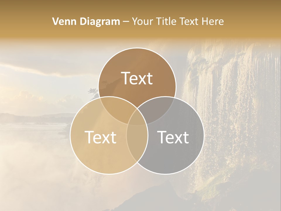 Park Flow Waterfall PowerPoint Template