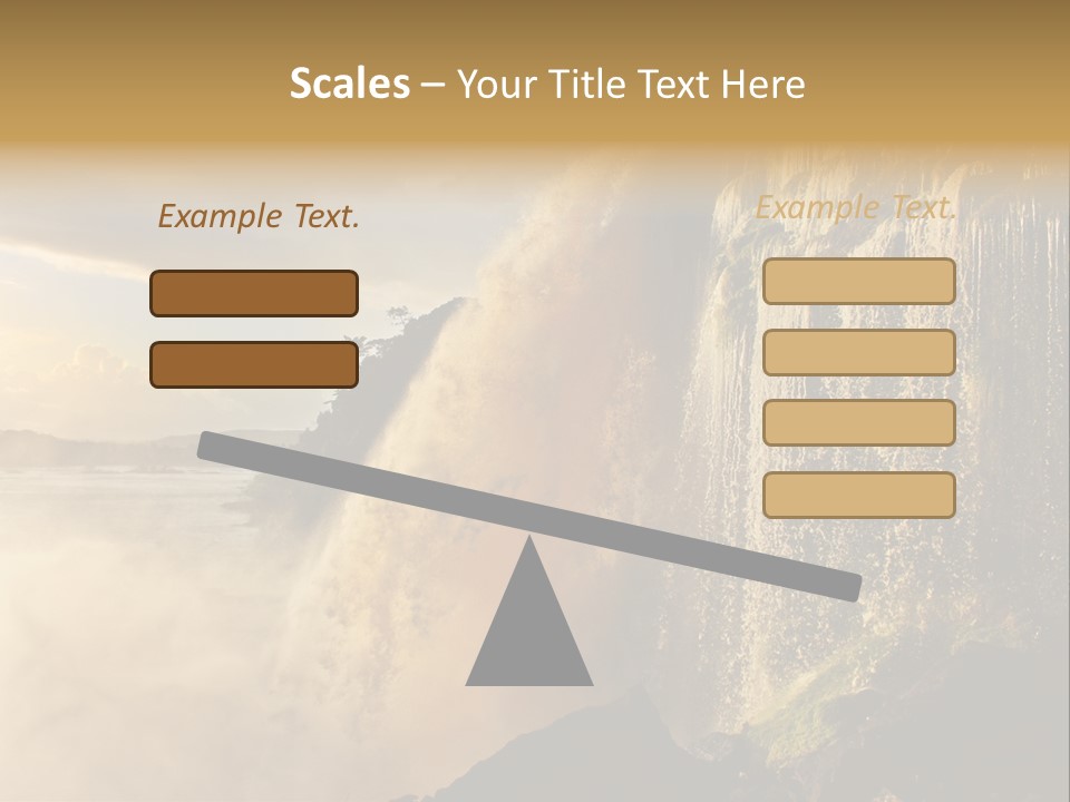 Park Flow Waterfall PowerPoint Template