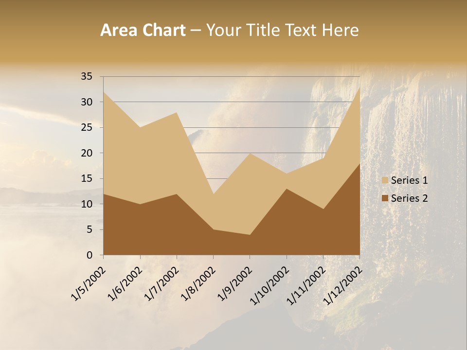 Park Flow Waterfall PowerPoint Template