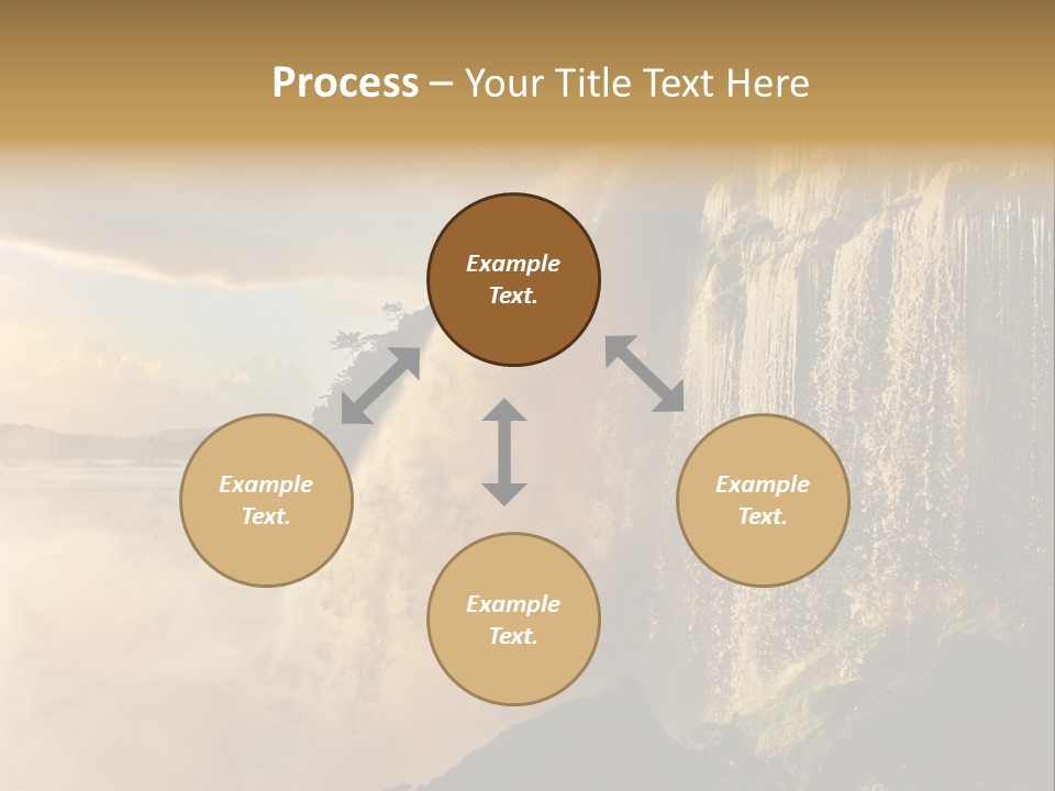 Park Flow Waterfall PowerPoint Template