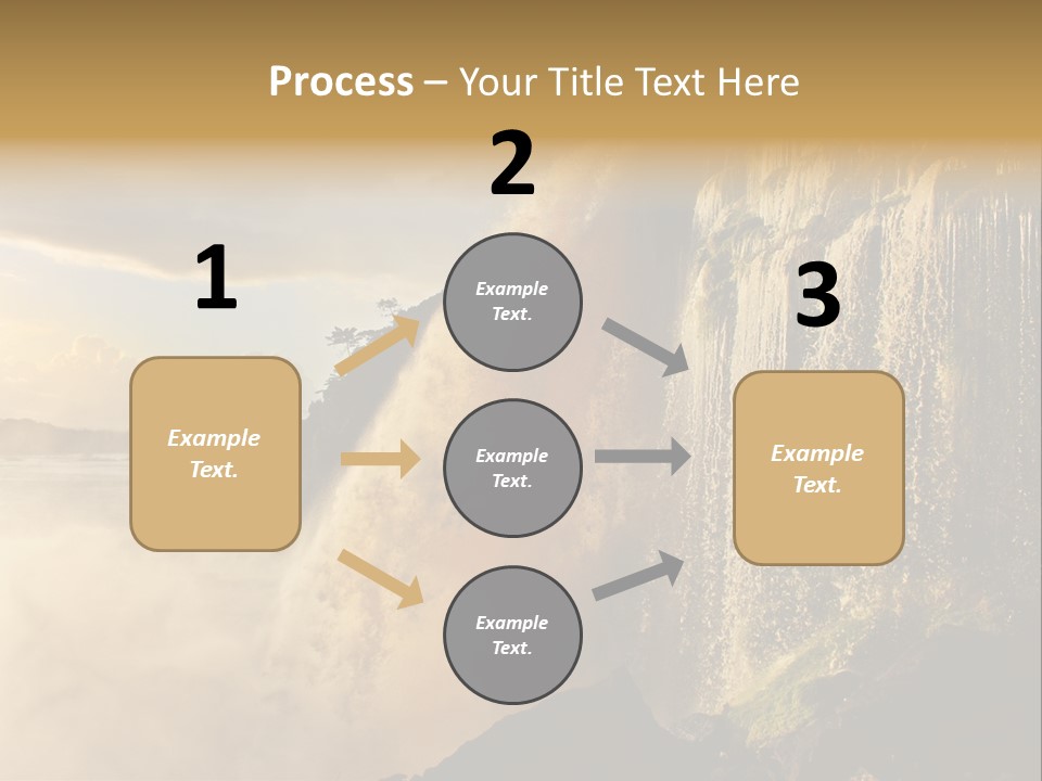 Park Flow Waterfall PowerPoint Template