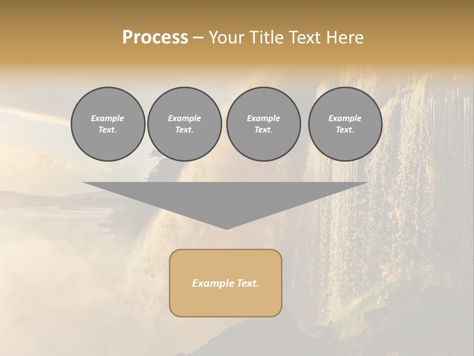 Park Flow Waterfall PowerPoint Template