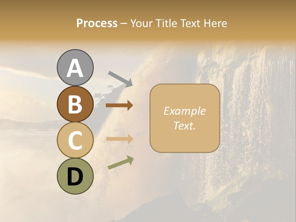 Park Flow Waterfall PowerPoint Template