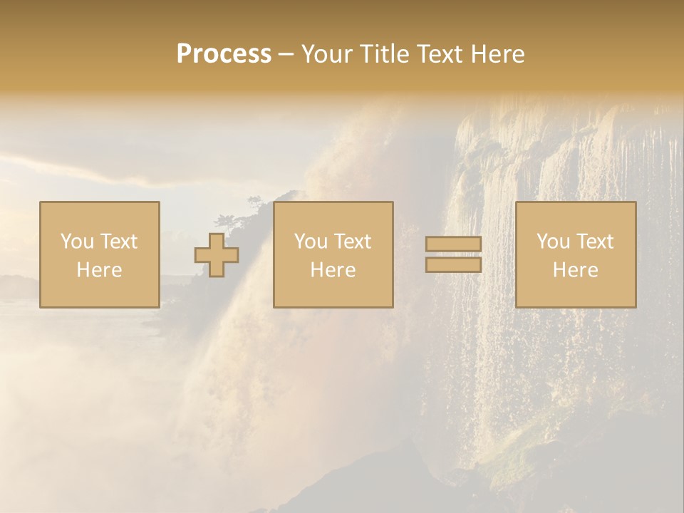 Park Flow Waterfall PowerPoint Template