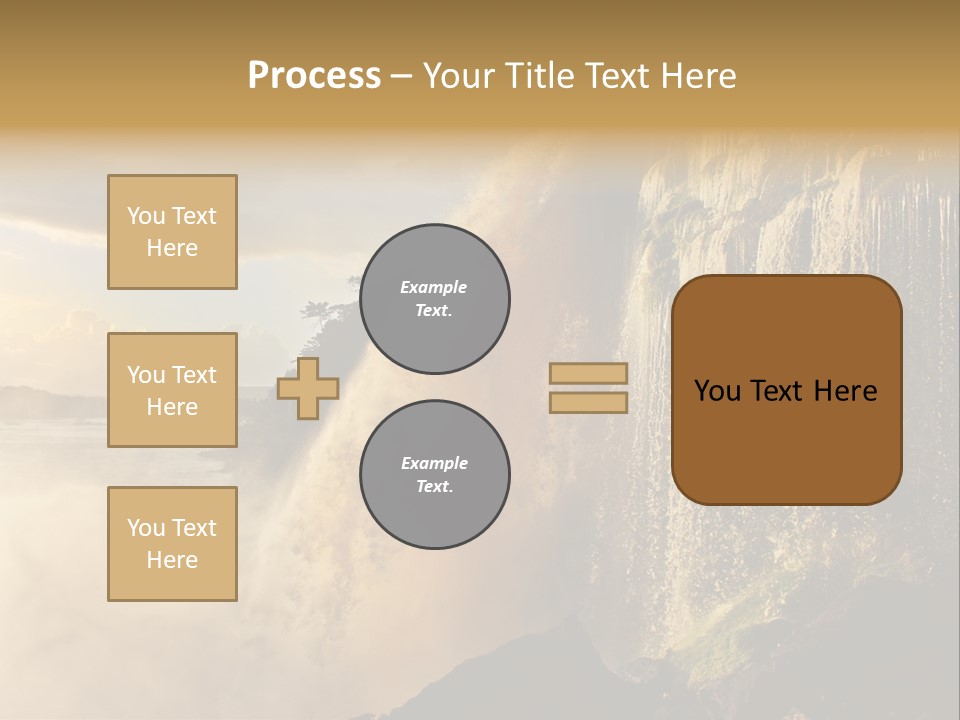 Park Flow Waterfall PowerPoint Template