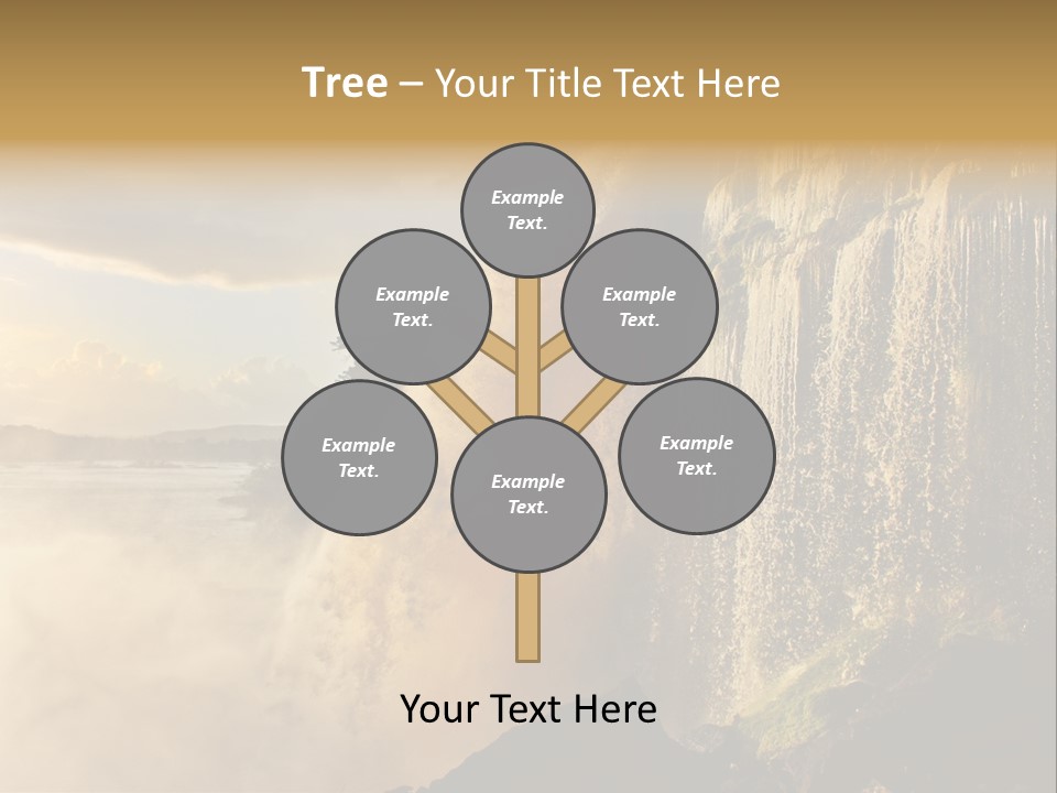 Park Flow Waterfall PowerPoint Template
