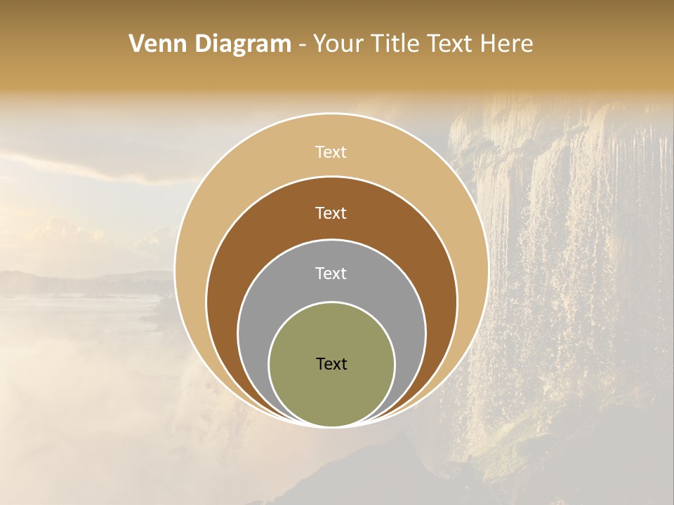 Park Flow Waterfall PowerPoint Template