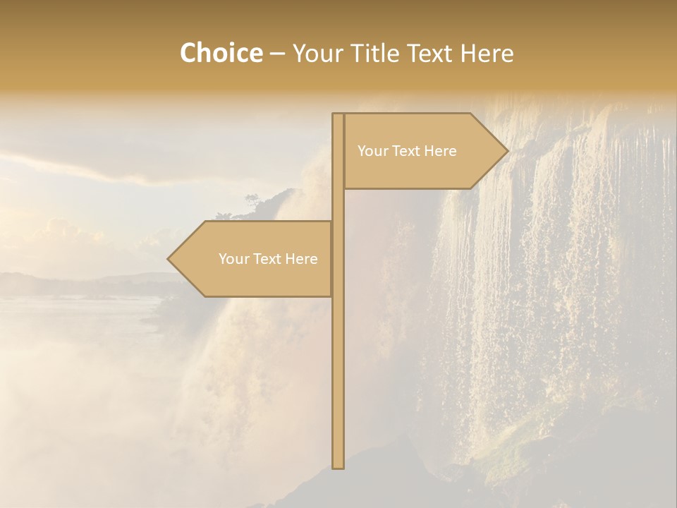 Park Flow Waterfall PowerPoint Template
