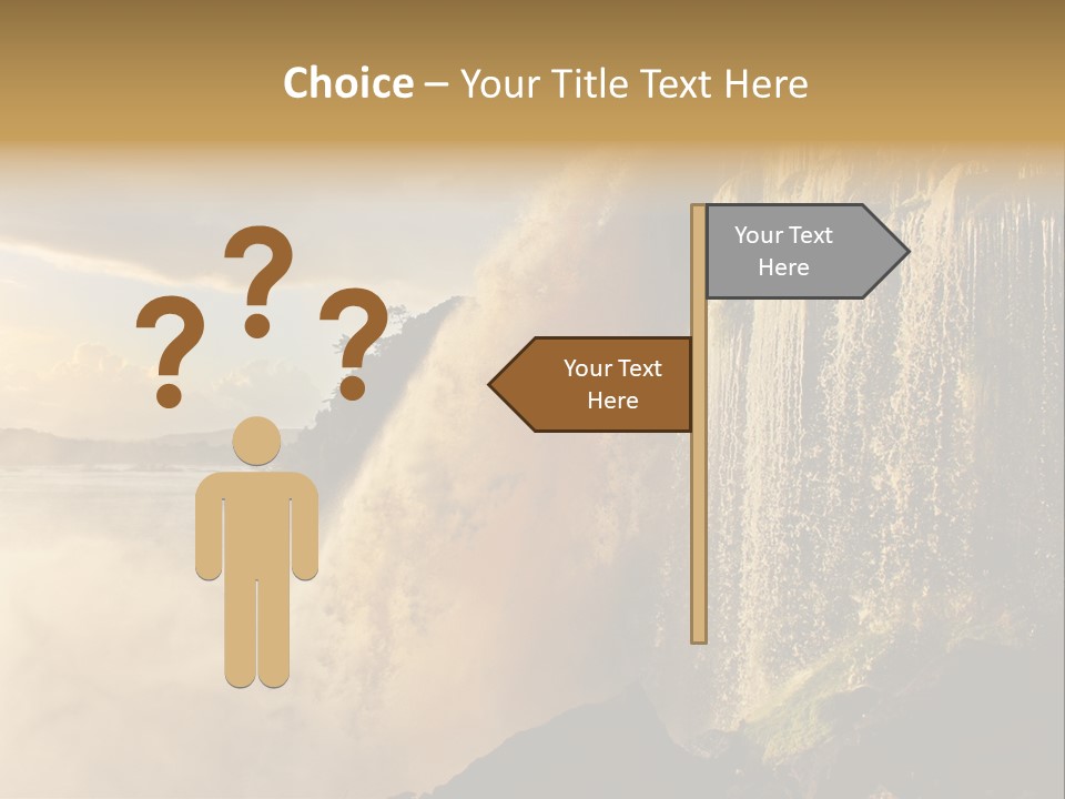 Park Flow Waterfall PowerPoint Template