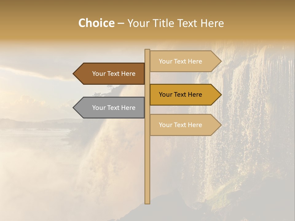 Park Flow Waterfall PowerPoint Template