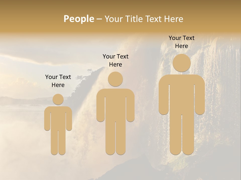 Park Flow Waterfall PowerPoint Template