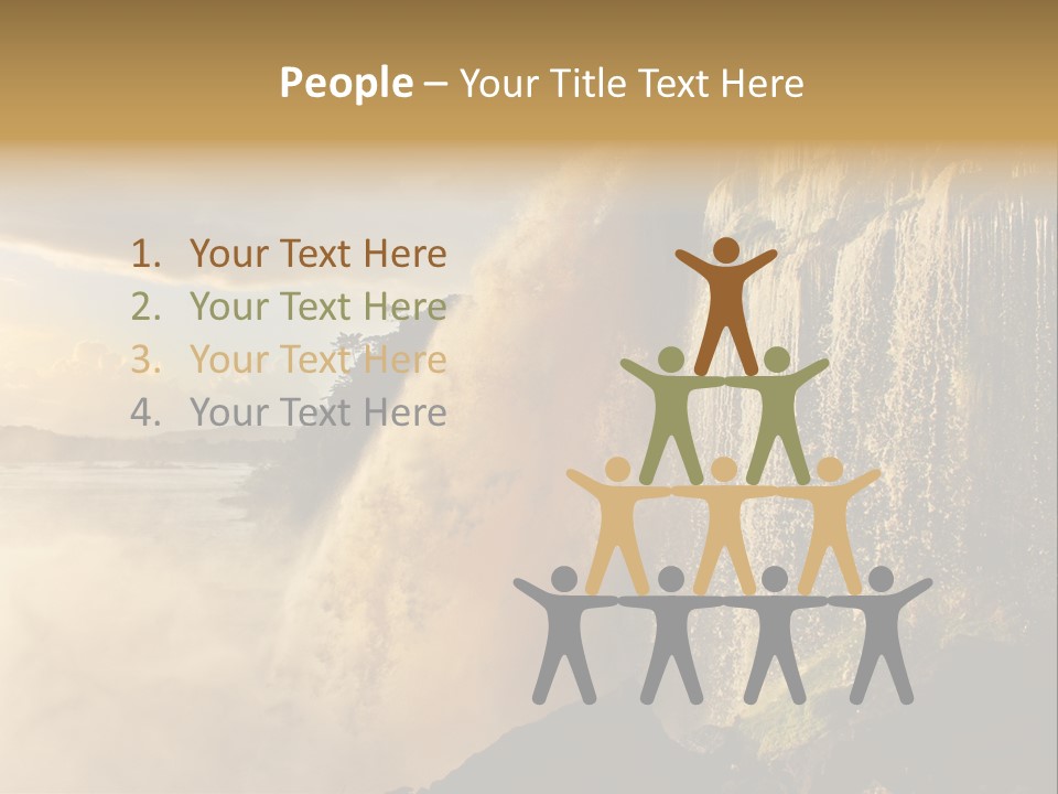 Park Flow Waterfall PowerPoint Template