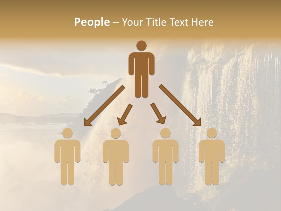 Park Flow Waterfall PowerPoint Template