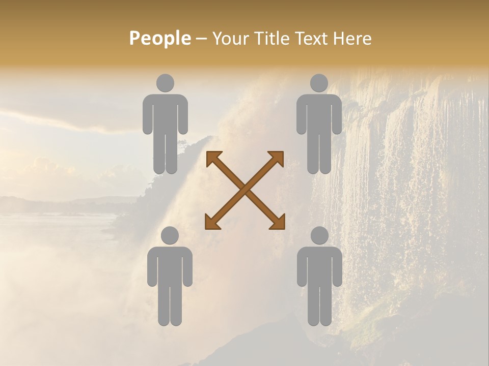 Park Flow Waterfall PowerPoint Template