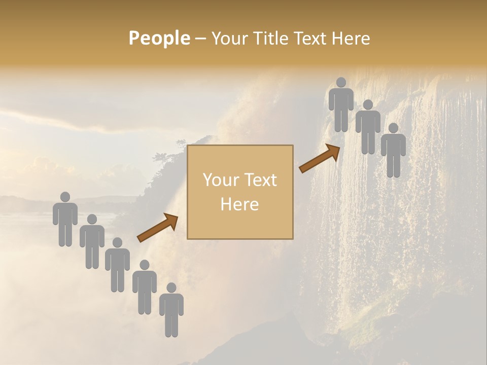 Park Flow Waterfall PowerPoint Template