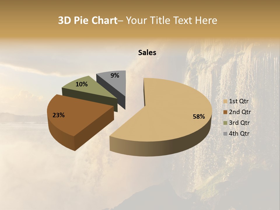 Park Flow Waterfall PowerPoint Template
