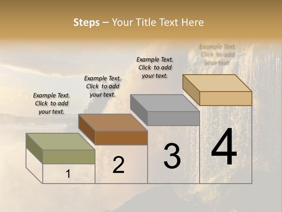 Park Flow Waterfall PowerPoint Template
