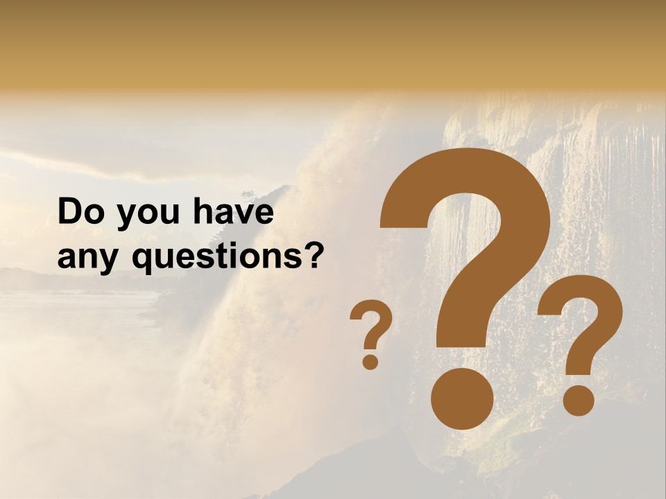 Park Flow Waterfall PowerPoint Template