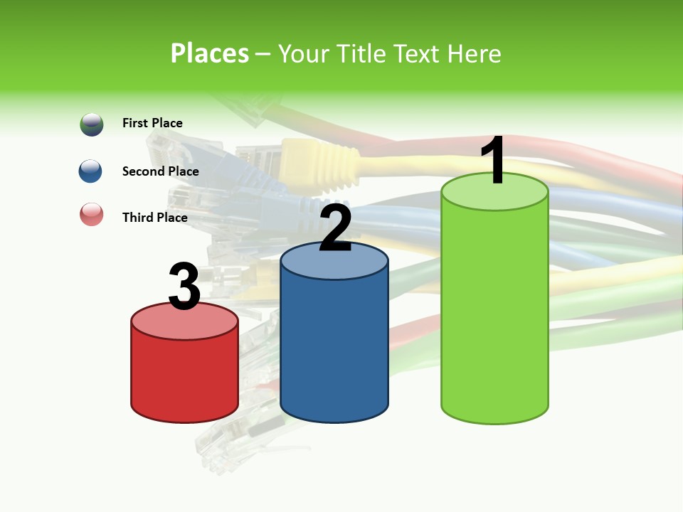 Cable White Cat PowerPoint Template