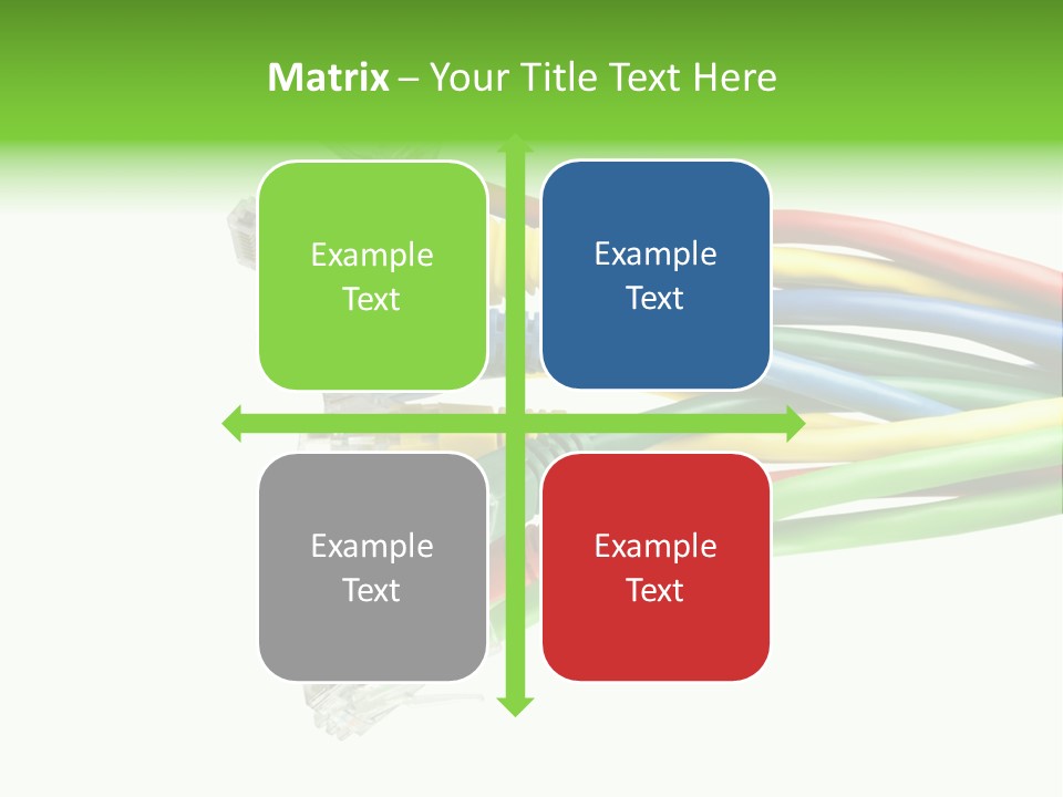 Cable White Cat PowerPoint Template