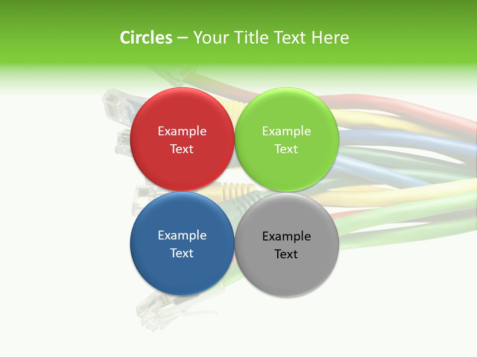 Cable White Cat PowerPoint Template