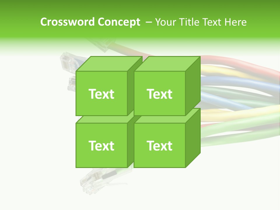 Cable White Cat PowerPoint Template