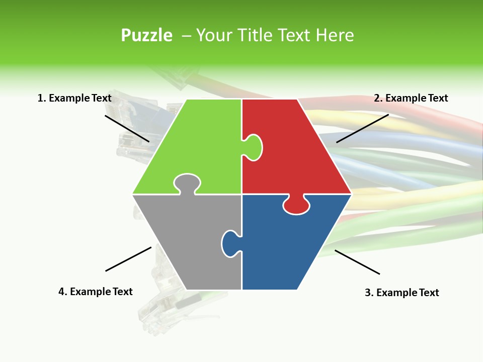 Cable White Cat PowerPoint Template