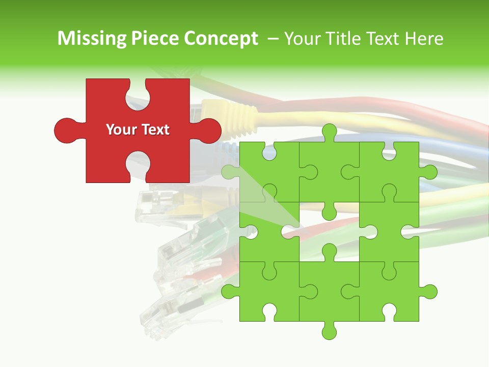 Cable White Cat PowerPoint Template