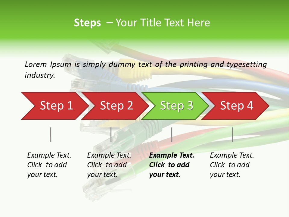 Cable White Cat PowerPoint Template