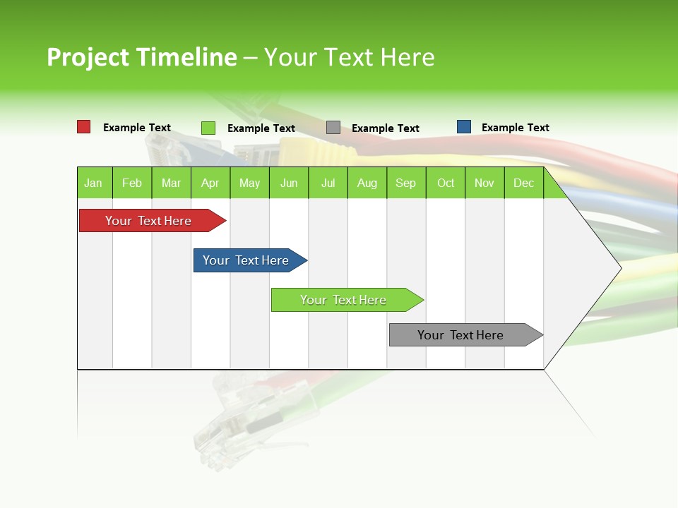 Cable White Cat PowerPoint Template