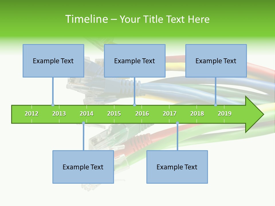 Cable White Cat PowerPoint Template