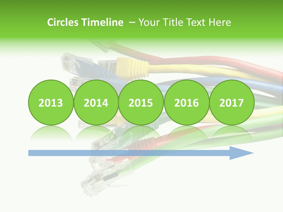 Cable White Cat PowerPoint Template