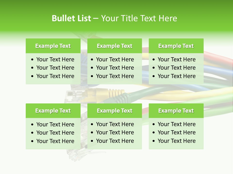 Cable White Cat PowerPoint Template