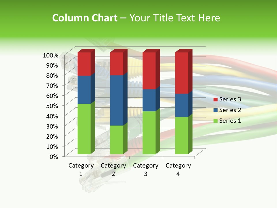 Cable White Cat PowerPoint Template