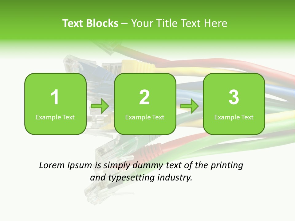 Cable White Cat PowerPoint Template