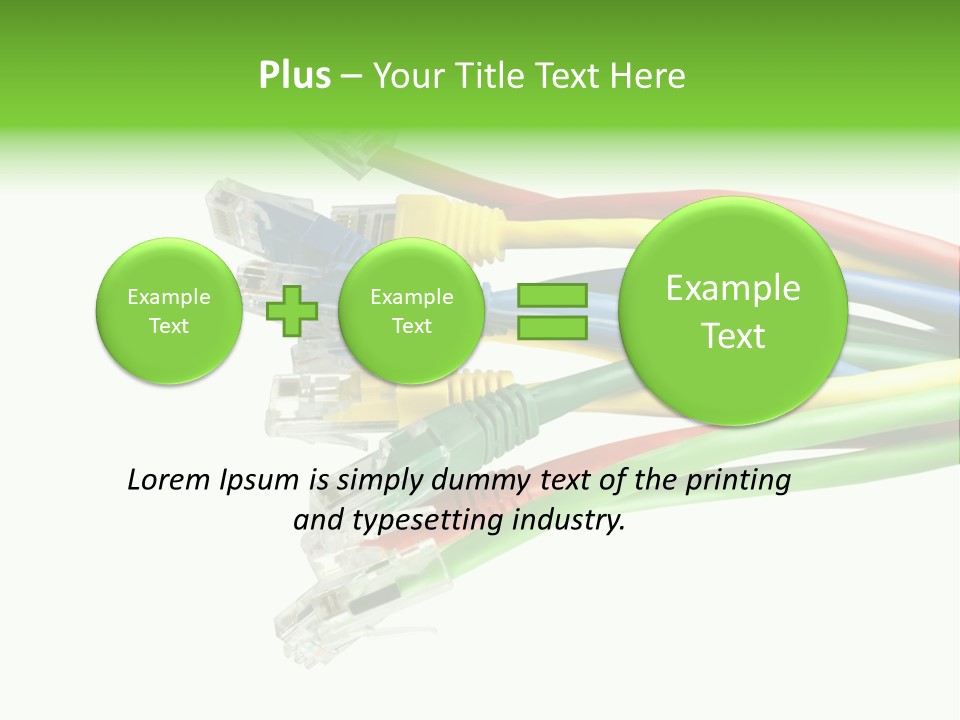 Cable White Cat PowerPoint Template