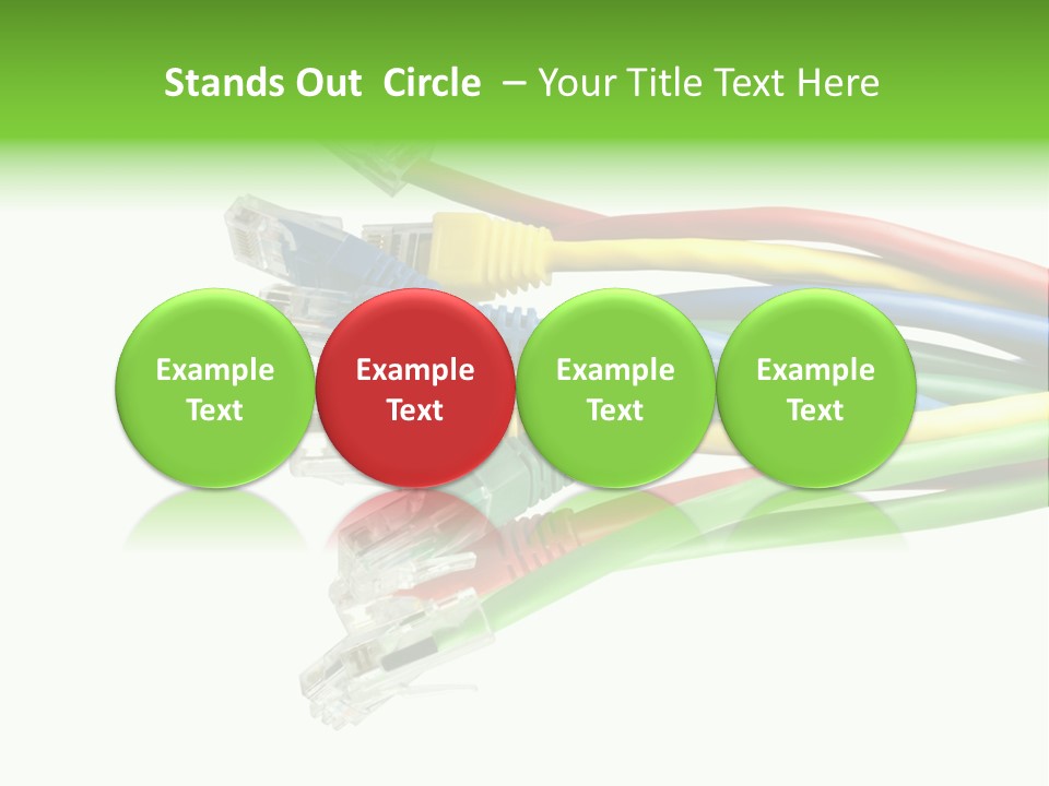 Cable White Cat PowerPoint Template