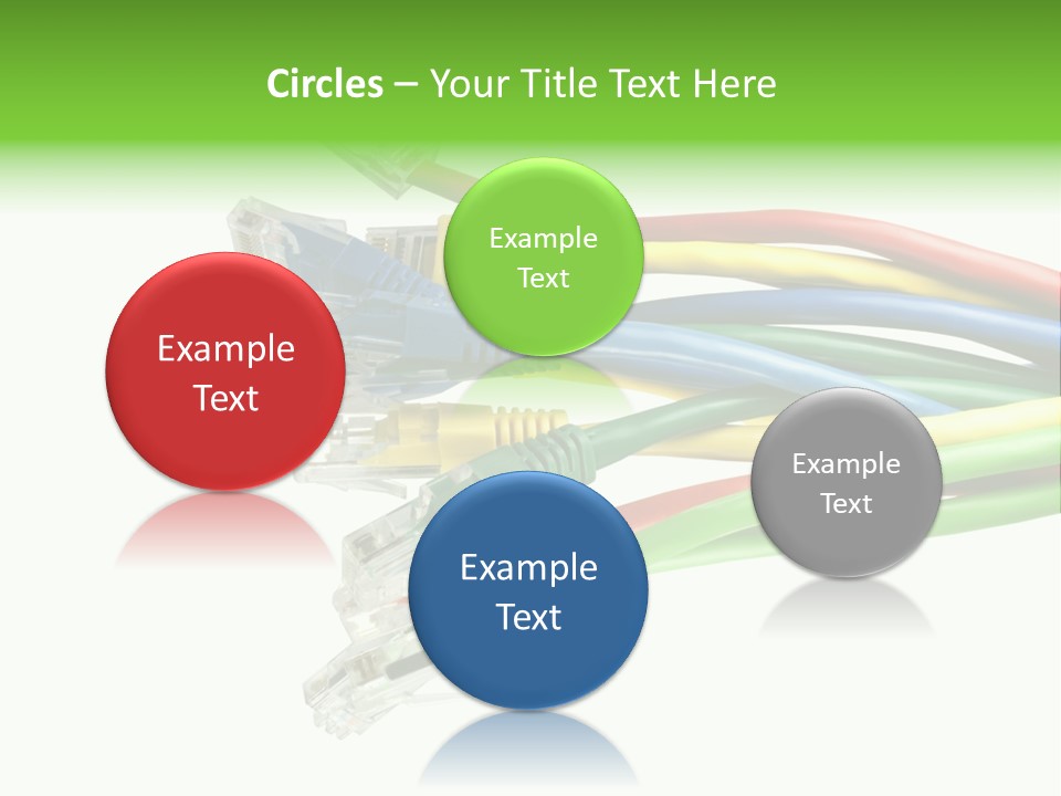 Cable White Cat PowerPoint Template