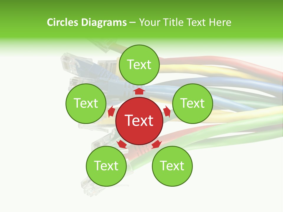 Cable White Cat PowerPoint Template