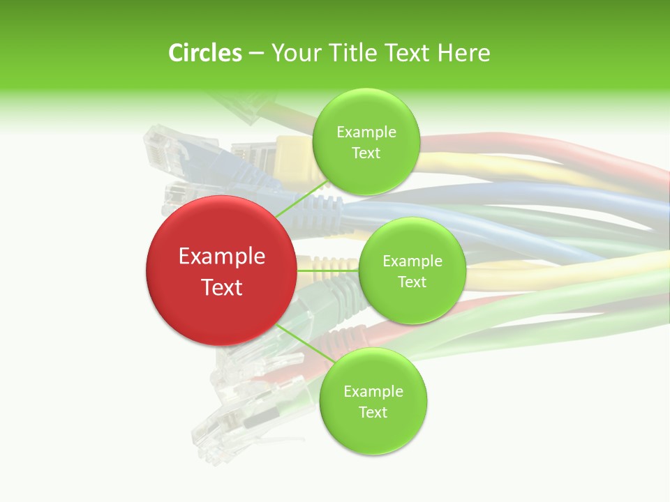 Cable White Cat PowerPoint Template