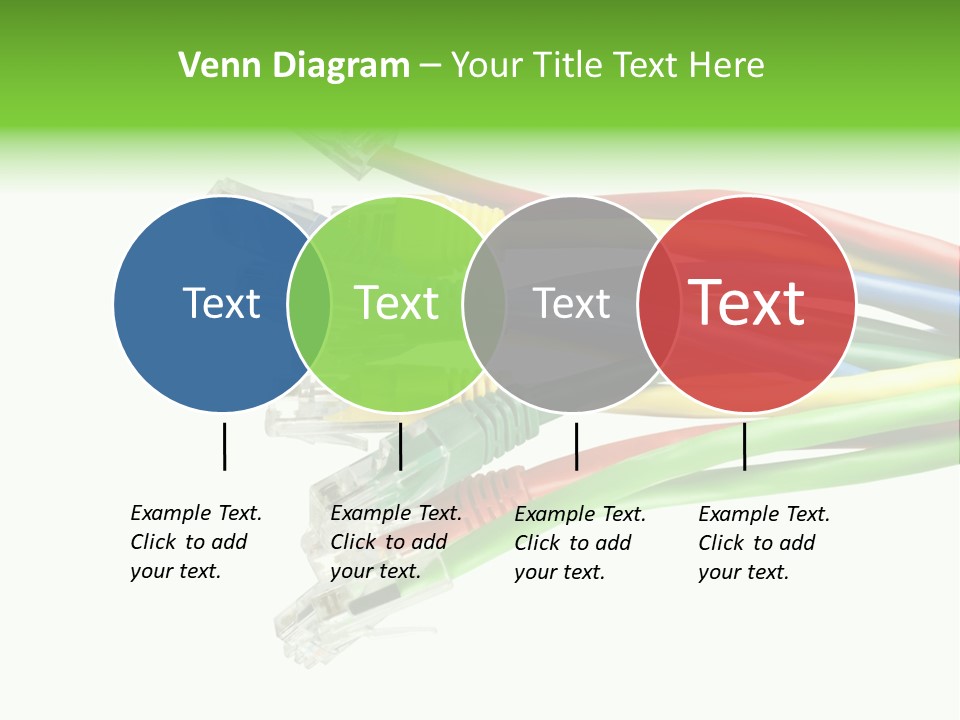 Cable White Cat PowerPoint Template