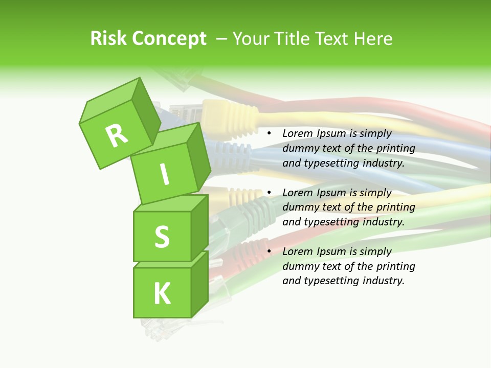 Cable White Cat PowerPoint Template