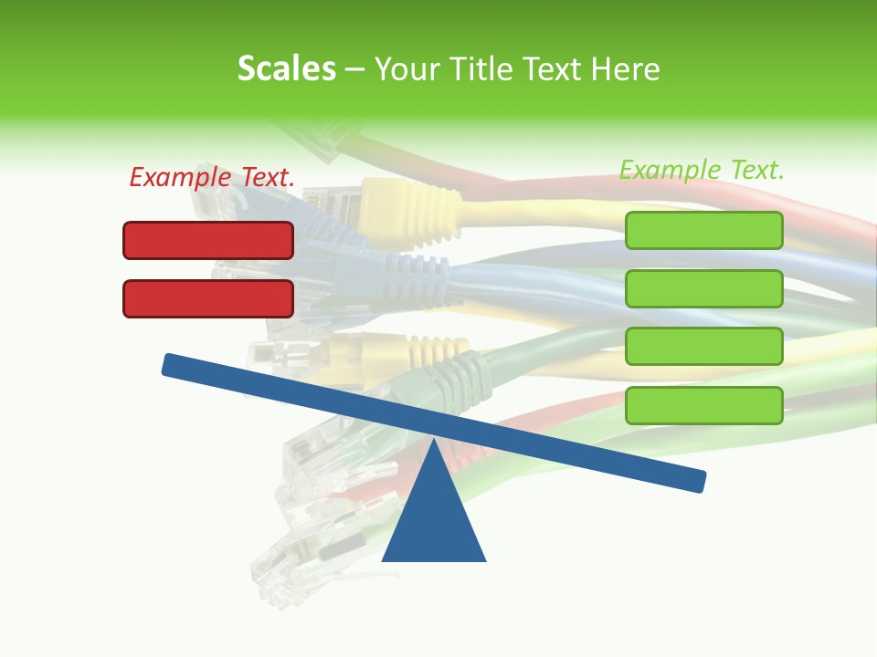 Cable White Cat PowerPoint Template