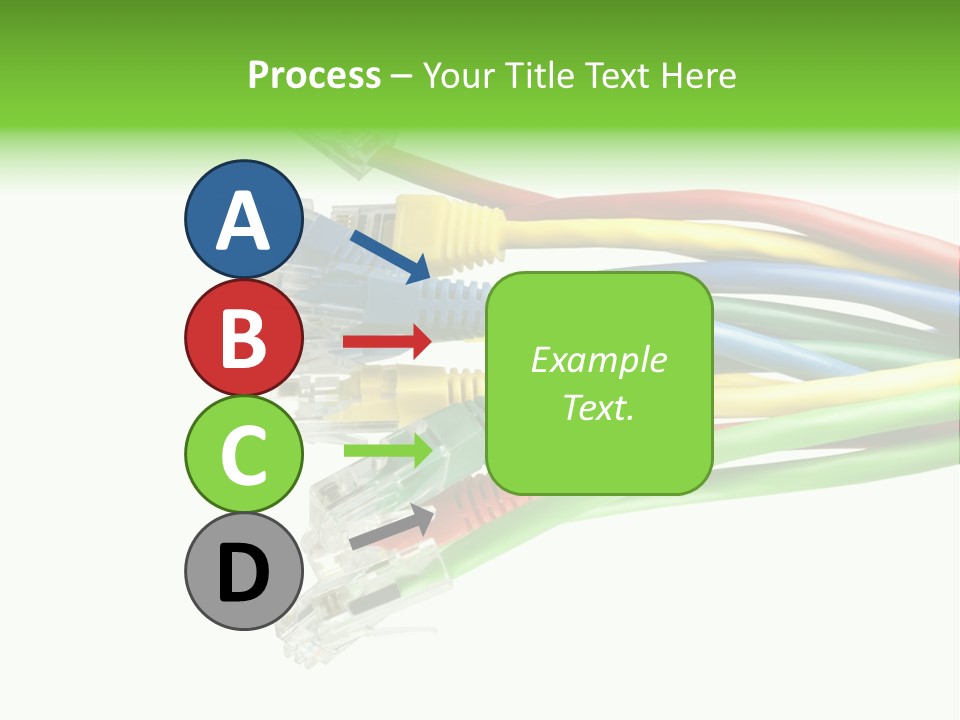 Cable White Cat PowerPoint Template