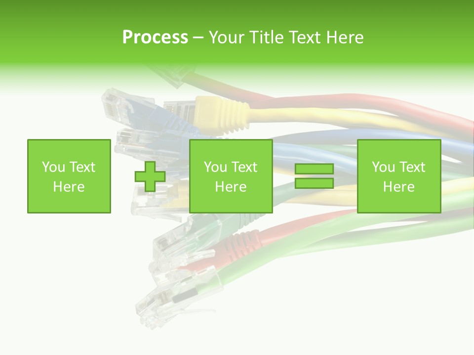 Cable White Cat PowerPoint Template