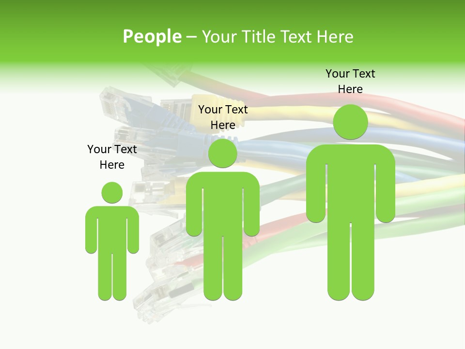 Cable White Cat PowerPoint Template