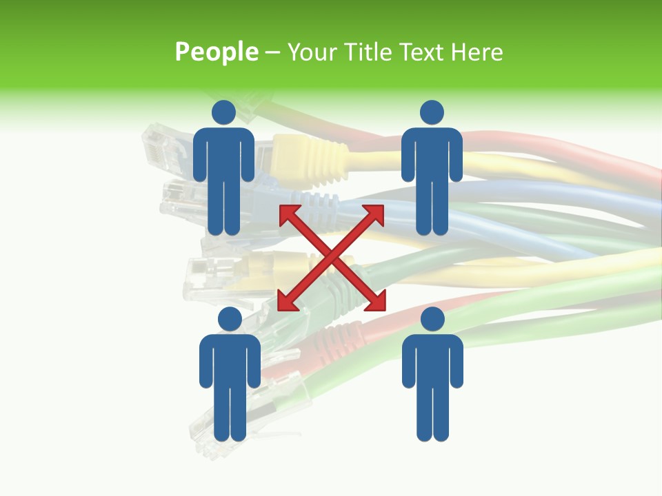 Cable White Cat PowerPoint Template