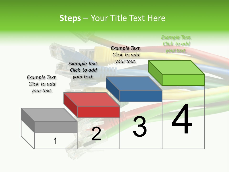 Cable White Cat PowerPoint Template