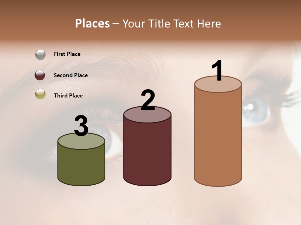 Makeup Portrait Bright PowerPoint Template